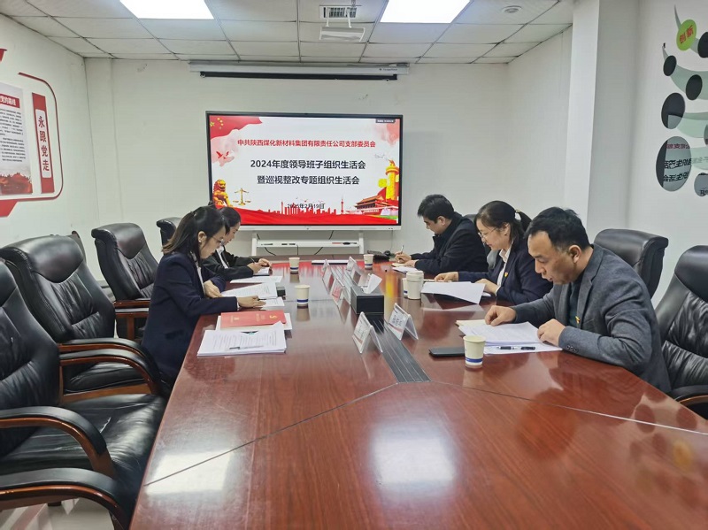 陜煤新材公司召開2024年度領(lǐng)導班子組織生活會暨巡視整改專題組織生活會